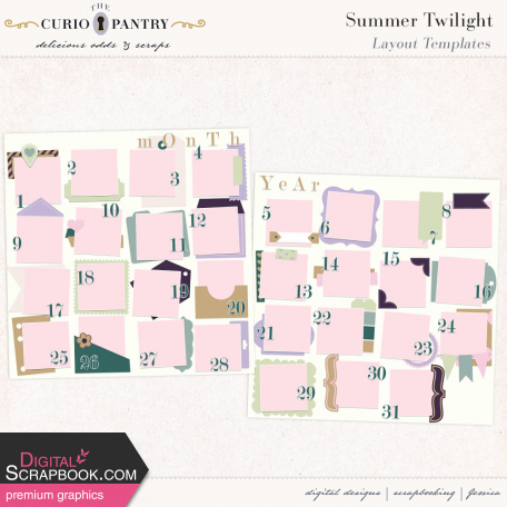 Summer Twilight Layout Templates