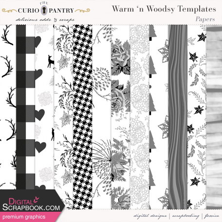 Warm n Woodsy Paper Templates