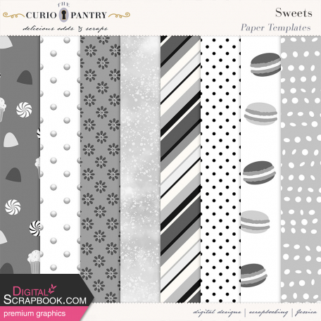Sweets Paper Templates