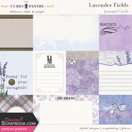 Lavender Fields Journal Cards