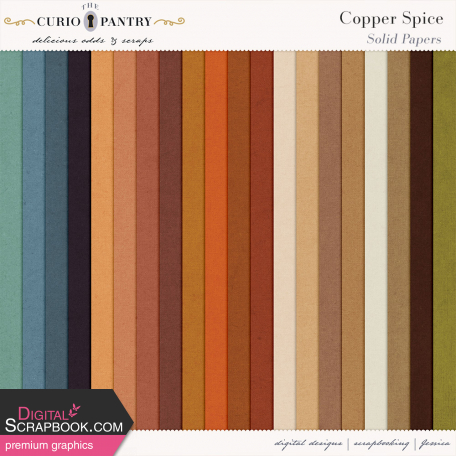 Copper Spice Solid Papers