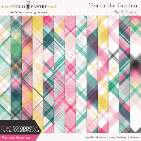 Tea in the Garden Plaid Papers