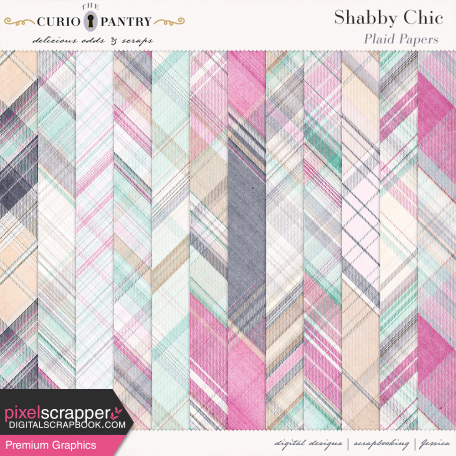 Shabby Chic Plaid Papers