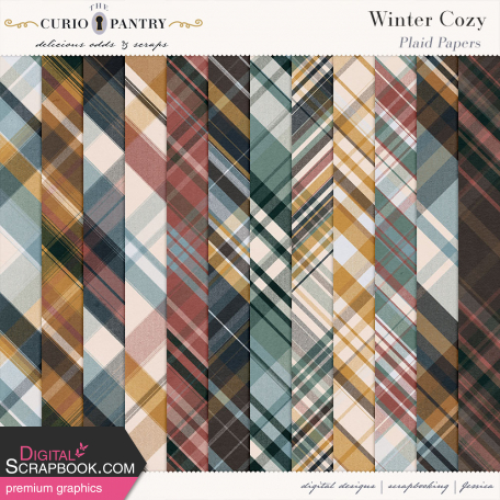 Winter Cozy Plaid Papers