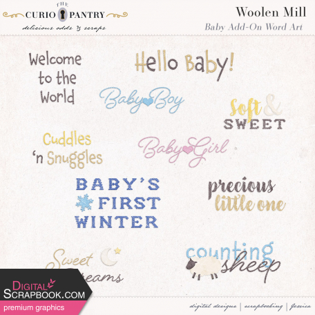 Woolen Mill Baby Add-on Word Art