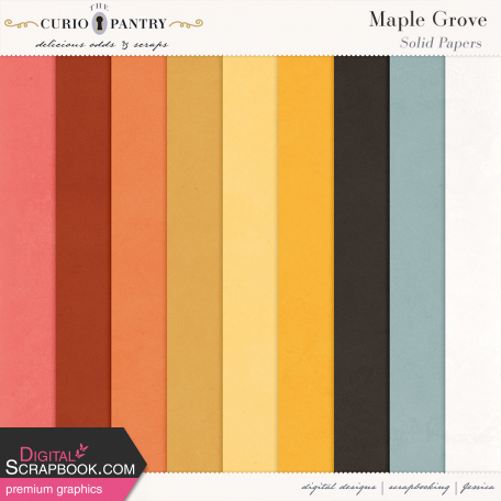 Maple Grove Solid Papers by Jessica Dunn 🍁 graphics kit ...