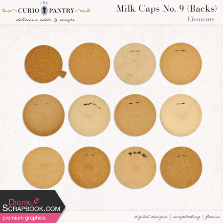 Milk Caps No. 9 (Backs)