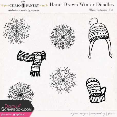 Hand Drawn Winter Doodles