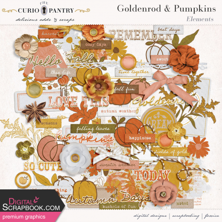 Goldenrod and Pumpkins Elements