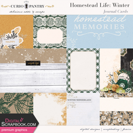Homestead Life: Winter Journal Cards