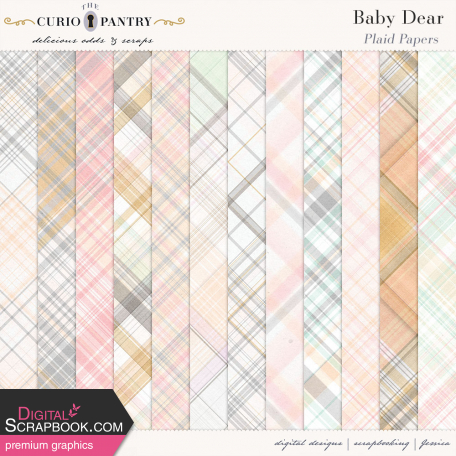 Baby Dear Plaid Papers