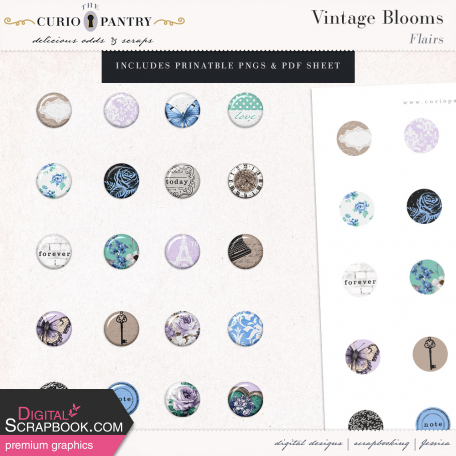 Vintage Blooms Flairs