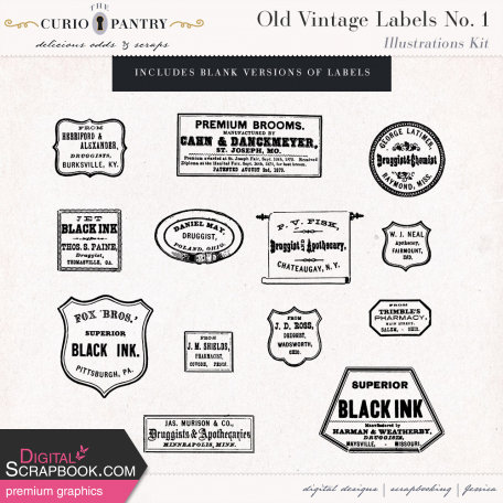 Old Vintage Labels No. 1