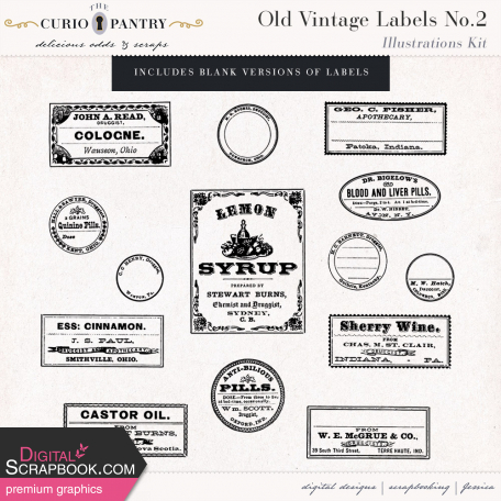 Old Vintage Labels No. 2