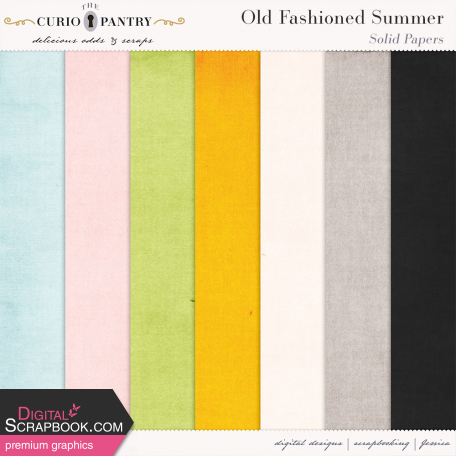Old Fashioned Summer Solid Papers