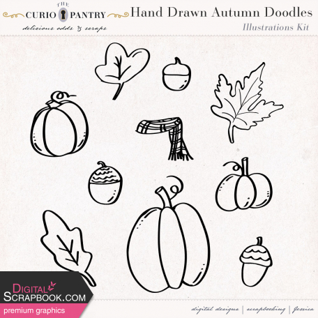 Hand Drawn Autumn Doodles