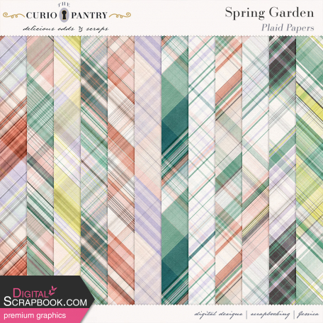 Spring Garden Plaid Papers