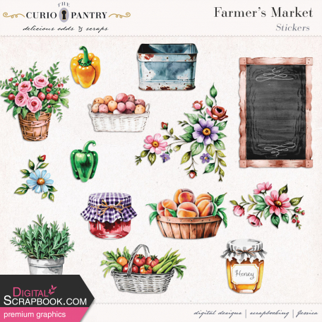 Farmer's Market Stickers