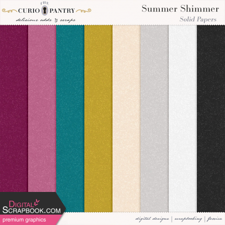 Summer Shimmer Solid Papers