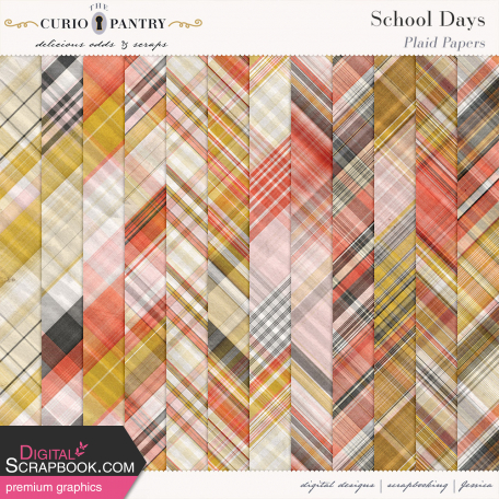 School Days Plaid Papers