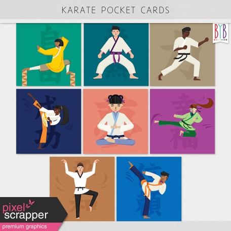 Karate Pocket Cards Kit