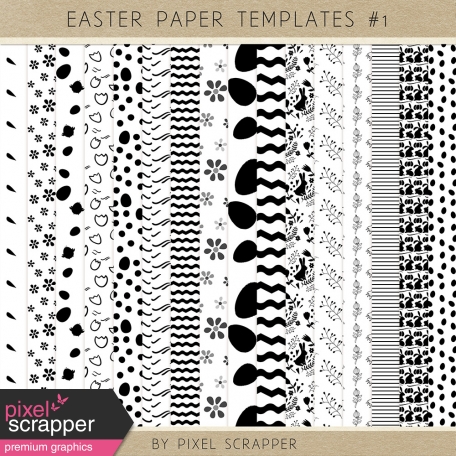 Easter Paper Templates Kit #1