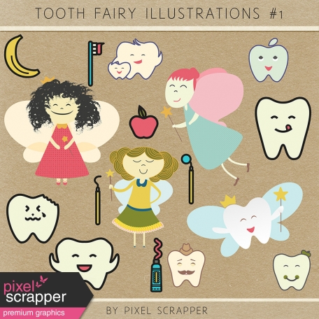 Tooth Fairy Illustrations Kit