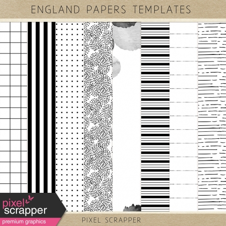 England Paper Templates Kit