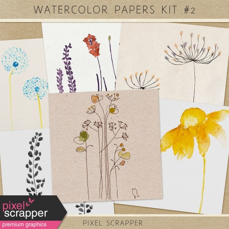 Watercolor Papers Kit #2