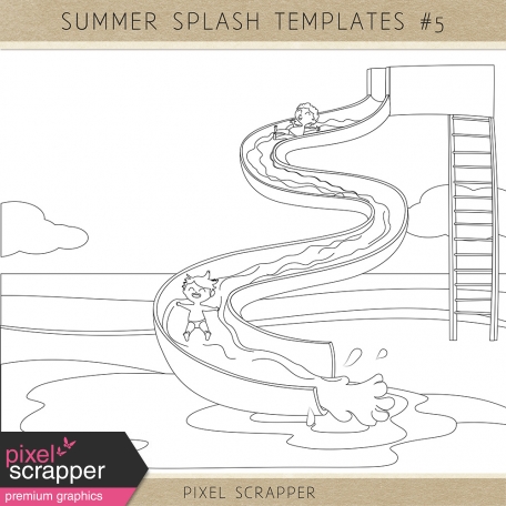 Summer Splash Templates Kit #5