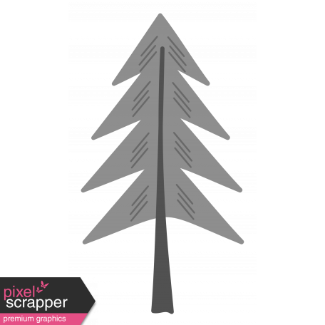 Outdoor Adventures - Layered Template - Pine Tree 01