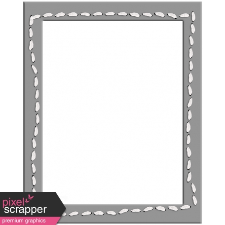 Layered Stitched Rectangle Frame Template