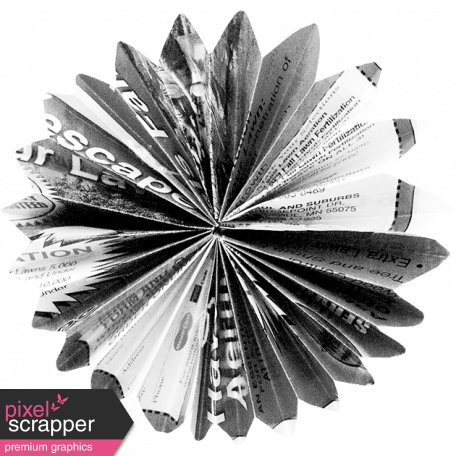 Accordion Flower Template 017