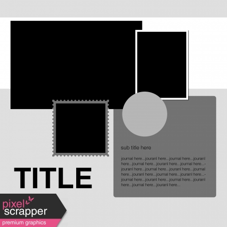 Layout Template 035 - 3 Photos