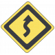 Speed Zone Elements Kit- Curves Ahead Sign