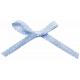 My Baptism- Blue Polka Dot Bow