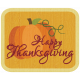 Turkey Time- Happy Thanksgiving Wood Tag