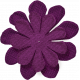 Thankful- Purple Burlap Flower