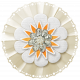 Simple Pleasures- White Orange Flower