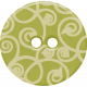 Sweet Valentine Elements- Green Swirly Button