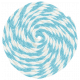 Lil Monster- Blue Pinwheel String