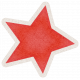 Lil Monster Red Star Sticker