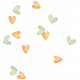 Oh Baby, Baby- Orange &amp; Green Heart Scatter