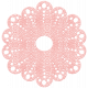 Oh Baby, Baby- Pink Crocheted Doily