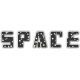 Space Explorer- Space Metal Trimmed Word Art