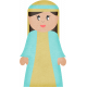 Christmas In July- CB- Mary Sticker