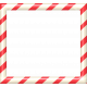 Christmas In July- CB- Peppermint Frame- Red &amp; White