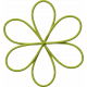 School Fun - Green String Flower