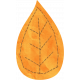 School Fun- Orange Paper Leaf