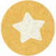 At The Fair- September 2014 Blog Train- Sticker- Orange Circle With Star